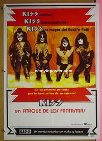 #6073 ATTACK OF THE PHANTOMS Colombian reproduction poster '78 KISS!