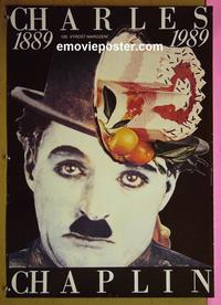 #6194 CHARLES CHAPLIN Czech movie poster '89 portrait!