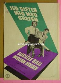 #6083 MISS GRANT TAKES RICHMOND Danish movie poster '49Lucy