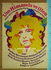 #6254 FOR PETE'S SAKE style B East German movie poster '74
