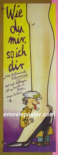 #6250 TO YOU FOR YOU East German movie poster '84 Corbucci