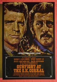 #6120 GUNFIGHT AT THE OK CORRAL Eng one-sheet movie poster R70s