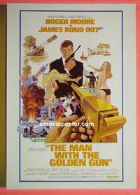 #6122 MAN WITH THE GOLDEN GUN English one-sheet movie poster '74
