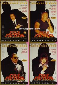 #6012 PULP FICTION Set of 4 Eng special movie posters