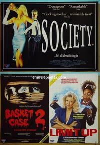 #6049 SOCIETY English special movie poster '89 wild!