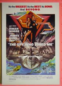 #6124 SPY WHO LOVED ME English one-sheet movie poster '77 Bond