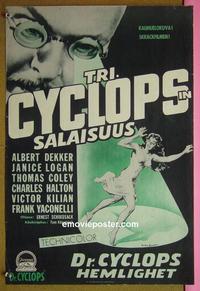 #6078 DR CYCLOPS Finnish movie poster '40 Albert Dekker
