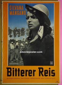 #6270 BITTER RICE German movie poster '48 Silvana Mangano
