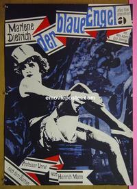 #6274 BLUE ANGEL German movie poster R1963 Jannings