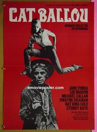 #6280 CAT BALLOU German movie poster R70s Fonda, Marvin