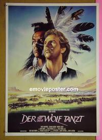 #6288 DANCES WITH WOLVES German movie poster '90 Costner