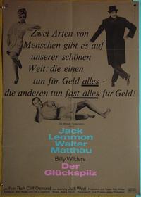 #6292 FORTUNE COOKIE German movie poster '66 Lemmon, Matthau