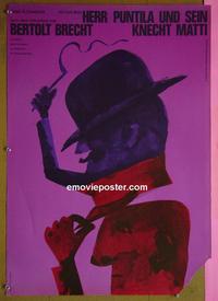#6300 HERR PUNTILA & HIS SERVANT MATTI German movie poster