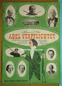 #6305 KIND HEARTS & CORONETS German movie poster R60s