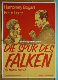 #6313 MALTESE FALCON German movie poster R80s Bogart