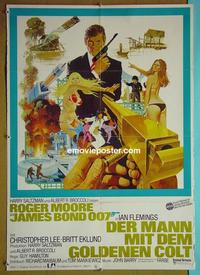 #6314 MAN WITH THE GOLDEN GUN German movie poster '74 Bond