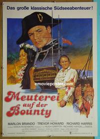 #6319 MUTINY ON THE BOUNTY German movie poster R70s