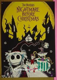 #6321 NIGHTMARE BEFORE CHRISTMAS German movie poster '93