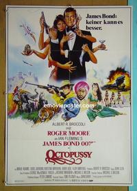 #6322 OCTOPUSSY German movie poster '83 Moore as James Bond