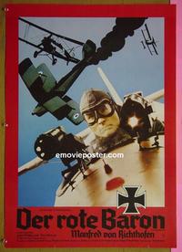 #6332 RED BARON German movie poster '71 cool image!