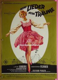 #6337 SOUND OF MUSIC German movie poster '65 Julie Andrews