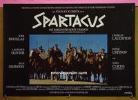 #6338 SPARTACUS German movie poster R90s Kubrick, Douglas