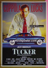 #6348 TUCKER German movie poster '88 Jeff Bridges, Coppola