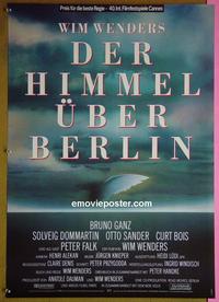 #6354 WINGS OF DESIRE German movie poster '87 Wim Wenders