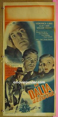 #6570 BLUE DAHLIA Italian locandina movie poster '46 Ladd