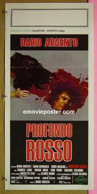 #6579 DEEP RED Italian locandina movie poster '75 Argento