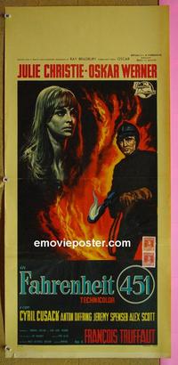 #6584 FAHRENHEIT 451 Italian locandina movie poster '67
