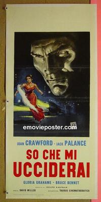 #6616 SUDDEN FEAR Italian locandina movie poster R61 Crawford