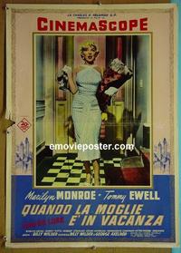 #6636 7 YEAR ITCH Italian photobusta movie poster '55 Monroe