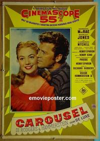 #6666 CAROUSEL Italian photobusta movie poster #1 '56 Jones