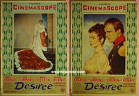 #6688 DESIREE set of 2 Italian photobusta movie posters '54