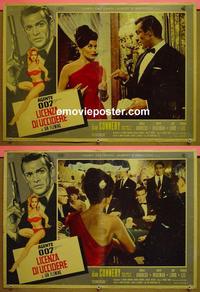 #6694 DR NO set of 2 Italian photobusta movie posters '62