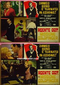 #6705 GOLDFINGER 2 Italian photobusta movie posters '64