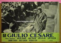 #6720 JULIUS CAESAR Italian photobusta movie poster R60s