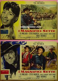 #6728 MAGNIFICENT 7 2 Italian photobusta movie posters '60
