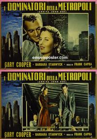 #6732 MEET JOHN DOE 2 Italian photobusta movie posters R50s