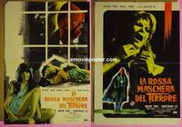 #6551 OBLONG BOX Set of 2 Italian photobusta movie posters