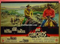 #6750 RIO CONCHOS Italian photobusta movie poster '64 Boone