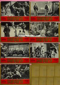 #6752 SANJURO set of 7 Italian photobusta movie posters '62