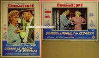 #6637 7 YEAR ITCH 2 Italian photobusta movie posters '55