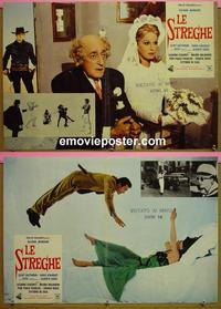 #6794 WITCHES set of 2 Italian photobusta movie posters '67