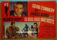 #6796 YOU ONLY LIVE TWICE Italian photobusta movie poster '67
