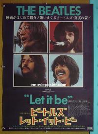 #6163 LET IT BE Japanese movie poster '70 The Beatles!
