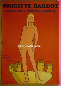 #6197 DON JUAN 73 Polish movie poster '73 Brigitte Bardot