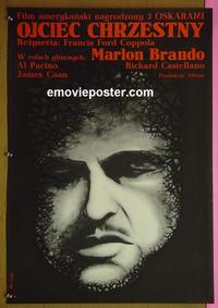 #6204 GODFATHER Polish movie poster '72 Coppola, Pacino
