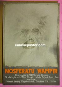 #6218 NOSFERATU THE VAMPYRE Polish movie poster '79 Kinski